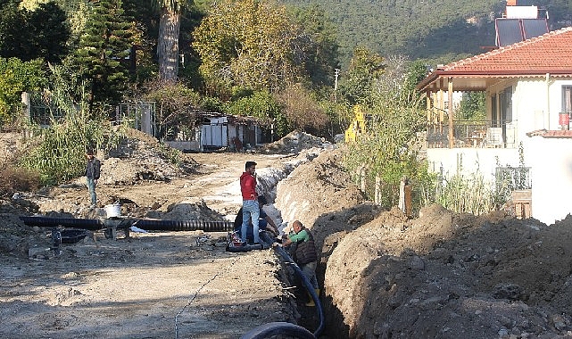 Göynük ve Kuzdere'de  içme suyu hattı çalışması