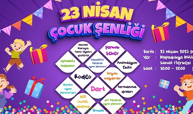 Nevşehir Belediyesi'nden Çocuklara 23 Nisan Hediyesi