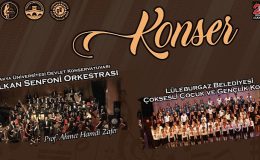 “100 korist Balkan Senfoni Orkestrası ile sahnede"