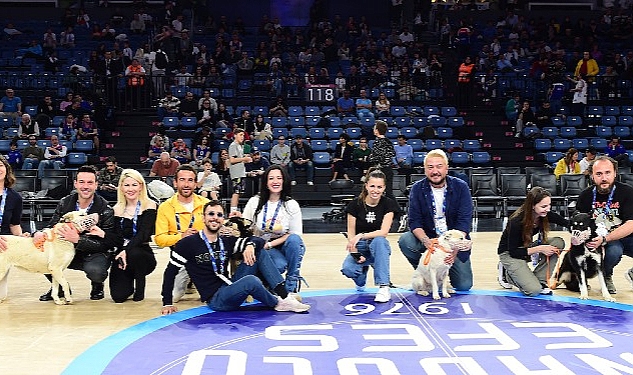 Anadolu Efes, Pawder İş Birliğiyle Depremzede Köpekleri Sinan Erdem Spor Salonu'nda Ağırladı