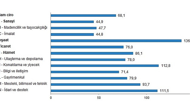 TÜİK: Ciro Endeksleri, Şubat 2023