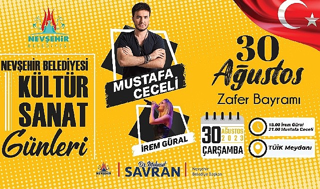 Nevşehir Belediyesi'nden 30 Ağustos Zafer Bayramı'na özel konser