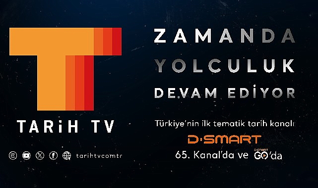 Zamanda yolculuk D-Smart ve D-Smart GO'da Tarih TV'de