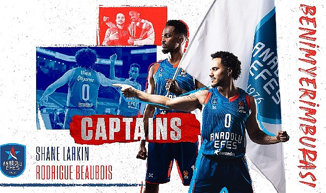 Anadolu Efes'te Shane Larkin Kaptan, Rodrigue Beaubois ise İkinci Kaptan Oldu