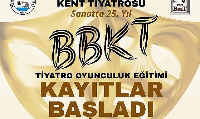 BBKT'nin Tiyatro Oyunculuk Eğitimi Kayıtları Başladı