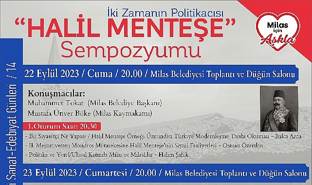 İki zamanın politikacısı “Halil Menteşe" adına sempozyum düzenlenecek