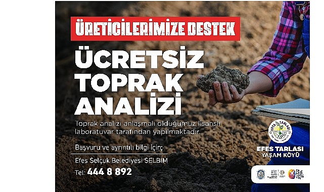 Efes selçuk'ta üreticiye önemli destek: Ücretsiz toprak analizi devam ediyor